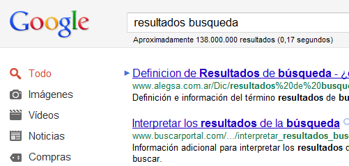 google resultados ranking