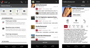 Google plus local desde android
