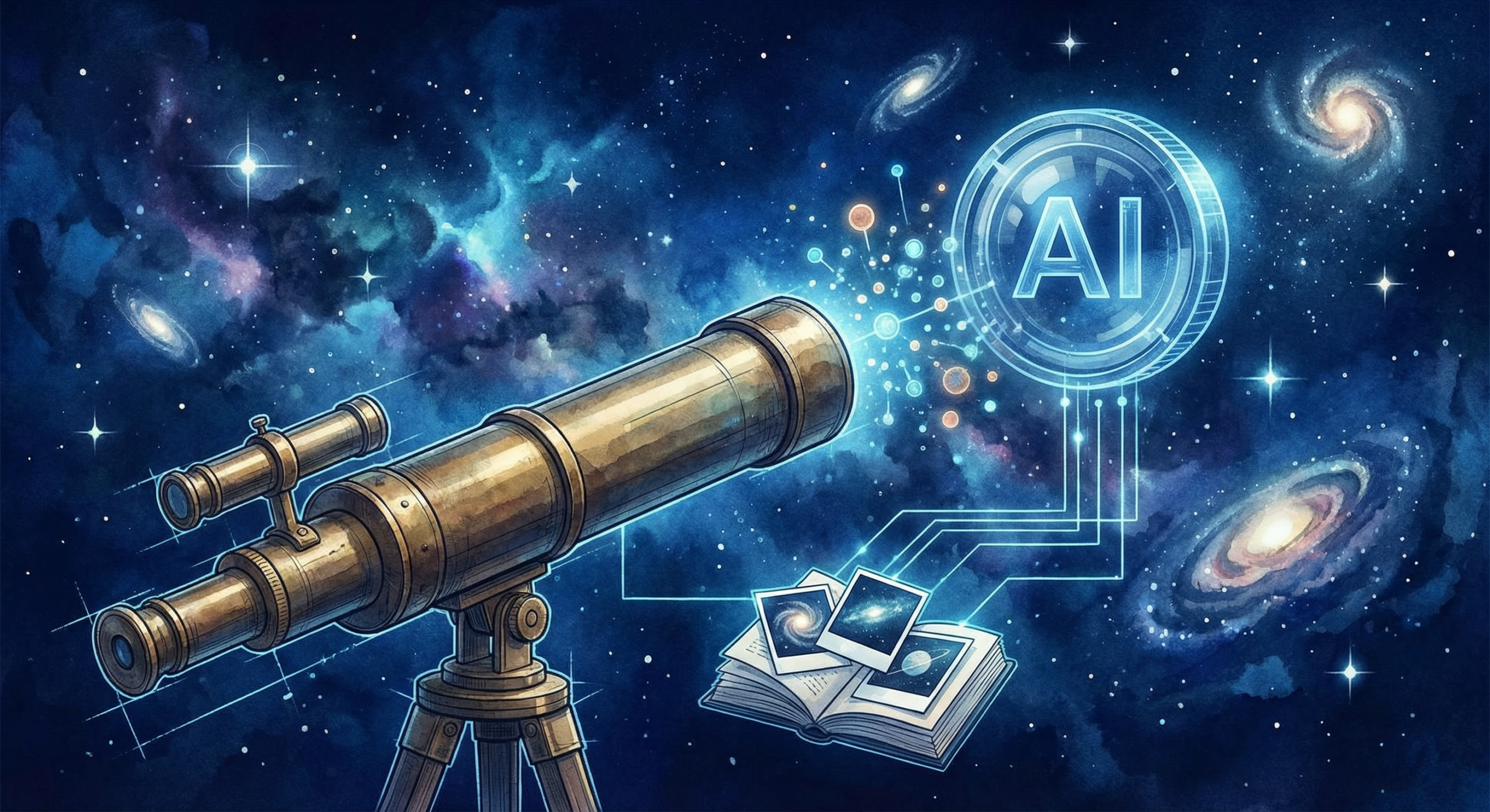 Gemini astrónomo: IA con 15 imágenes